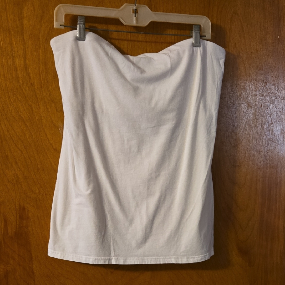 No Boundaries Classic White Tube Top XXL:  2XA